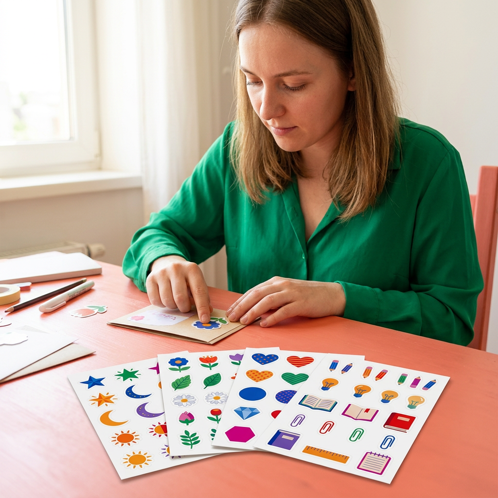 Creative Spark Sticker Set for Cards, Collages & Study Projects
