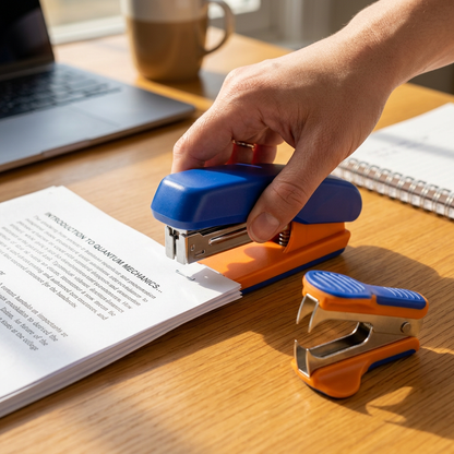 Stapler class handout fastening concept