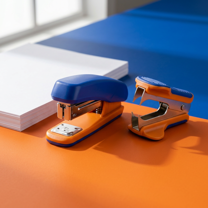 Paper Together stapler set colorful desk display concept