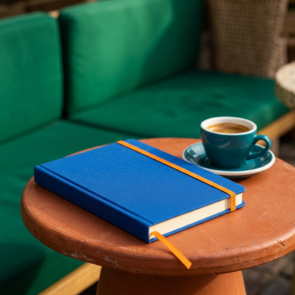 Colorburst Everyday Notebook in Cobalt Blue & Tangerine Orange — A Bright Companion for Journaling, Notes & Creative Ideas