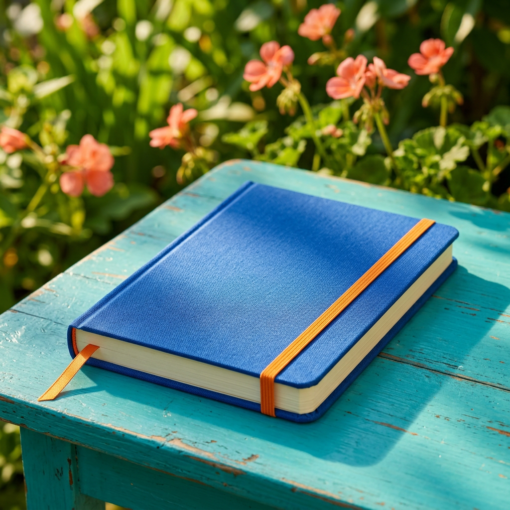 Colorburst Everyday Notebook in Cobalt Blue & Tangerine Orange — A Bright Companion for Journaling, Notes & Creative Ideas
