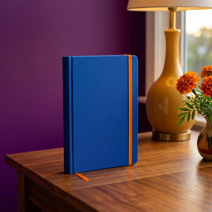 Colorburst Everyday Notebook in Cobalt Blue & Tangerine Orange — A Bright Companion for Journaling, Notes & Creative Ideas