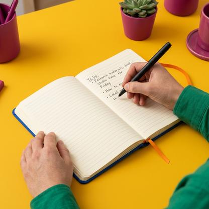Colorburst Everyday Notebook in Cobalt Blue & Tangerine Orange — A Bright Companion for Journaling, Notes & Creative Ideas