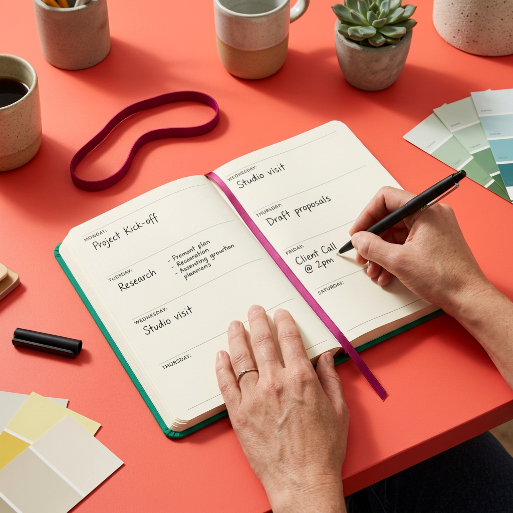 Next Chapter Undated Planner for Weekly Plans, Daily Goals & Personal Reflection