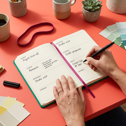 Next Chapter Undated Planner for Weekly Plans, Daily Goals & Personal Reflection