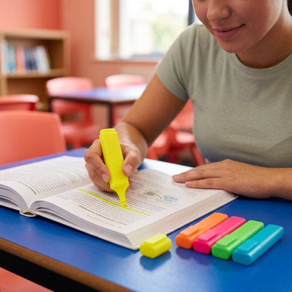 Prism Study Highlighter Set for Reading, Revision & Color-Coded Notes
