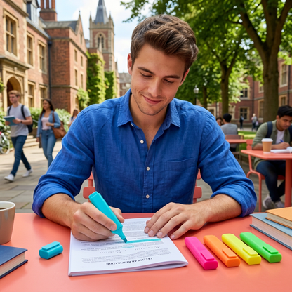 Prism Study Highlighter Set for Reading, Revision & Color-Coded Notes