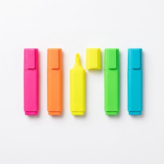 Prism Study Highlighter Set for Reading, Revision & Color-Coded Notes