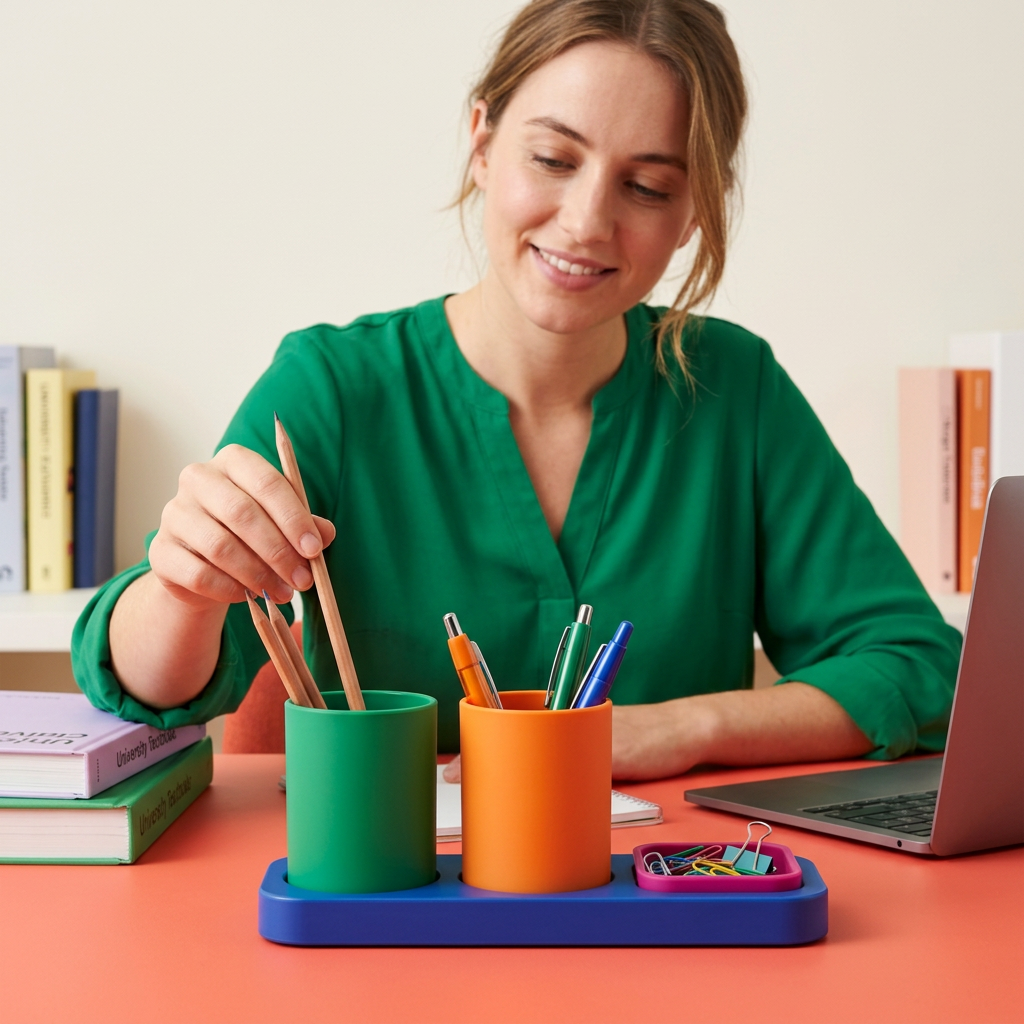 Desk Palette Organizer Set for Study Spaces & Everyday Stationery