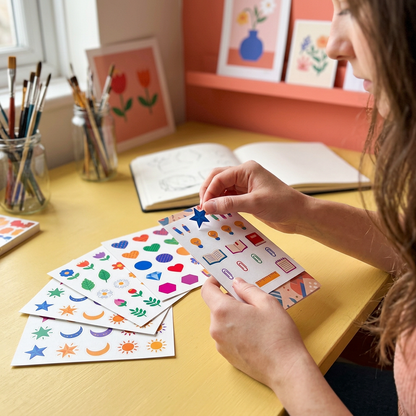 Creative Spark Sticker Set for Cards, Collages & Study Projects
