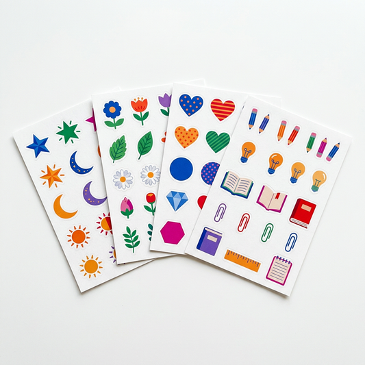 Creative Spark Sticker Set for Cards, Collages & Study Projects