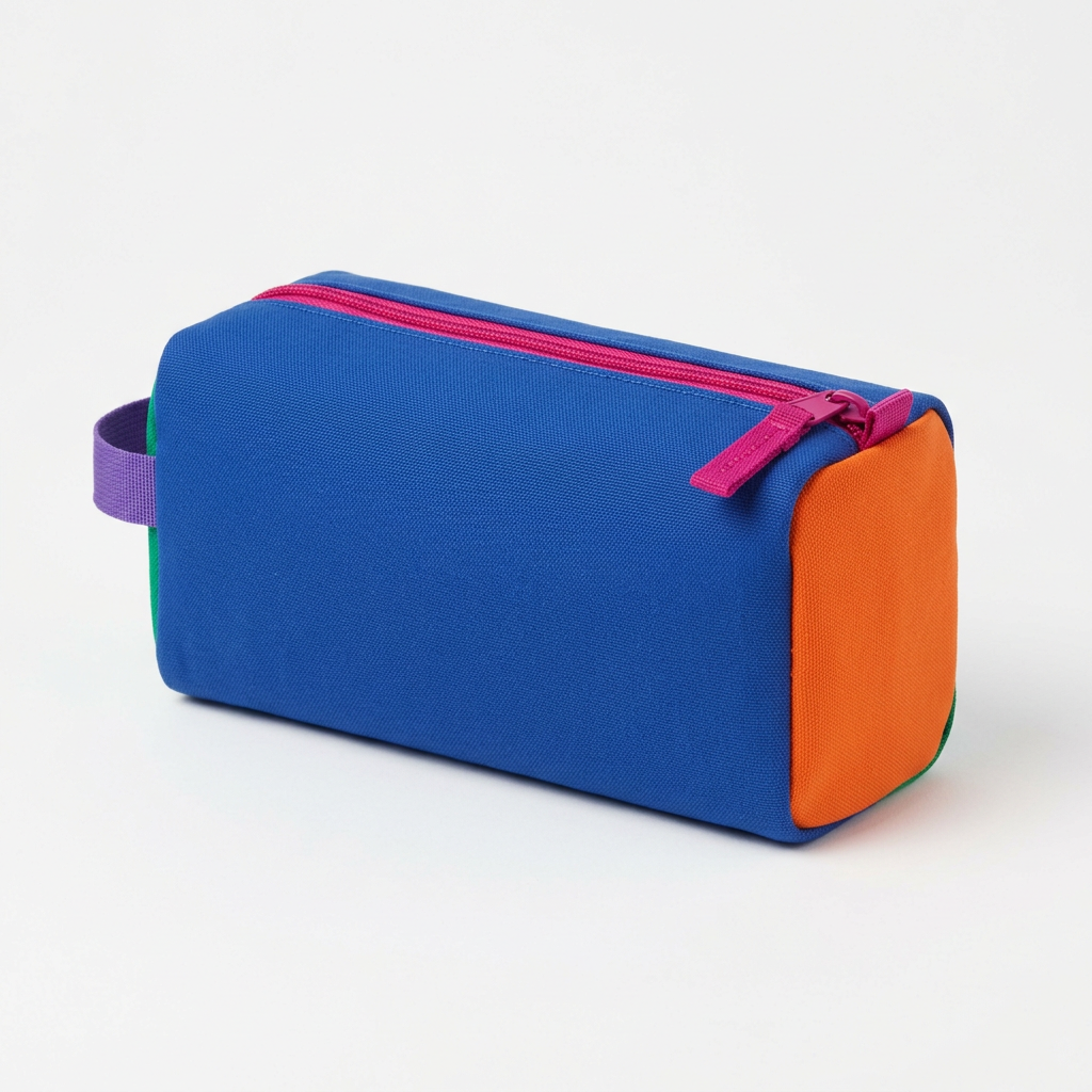 Campus Colorblock Pencil Pouch for Study Days & Creative Essentials