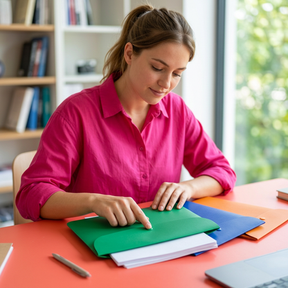 Paper Path Document Folder Set for Classes, Projects & Everyday Papers