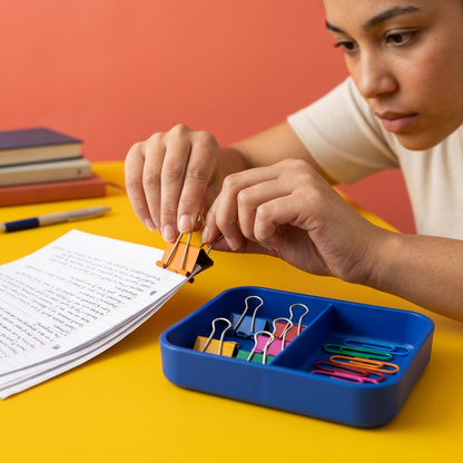 Clip & Gather Stationery Set for Study Papers & Desk Organization