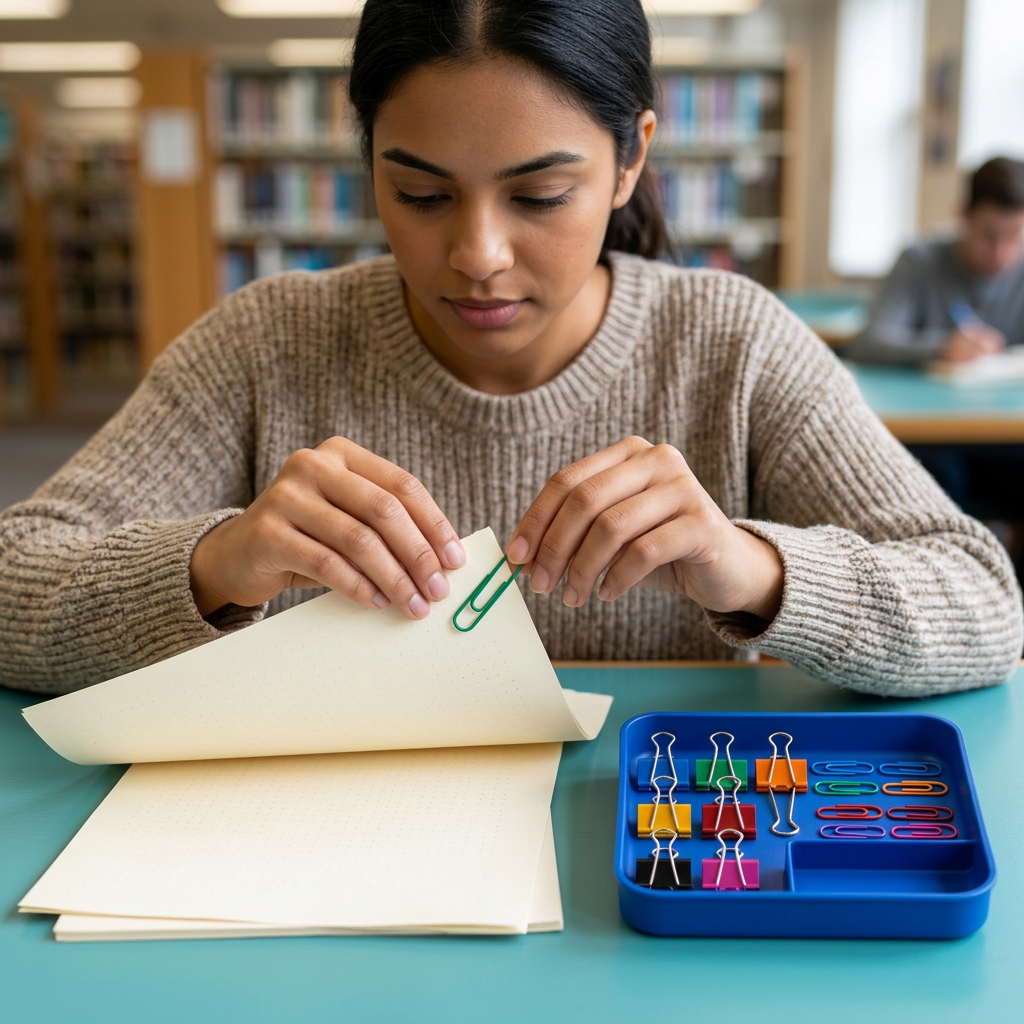 Clip & Gather Stationery Set for Study Papers & Desk Organization