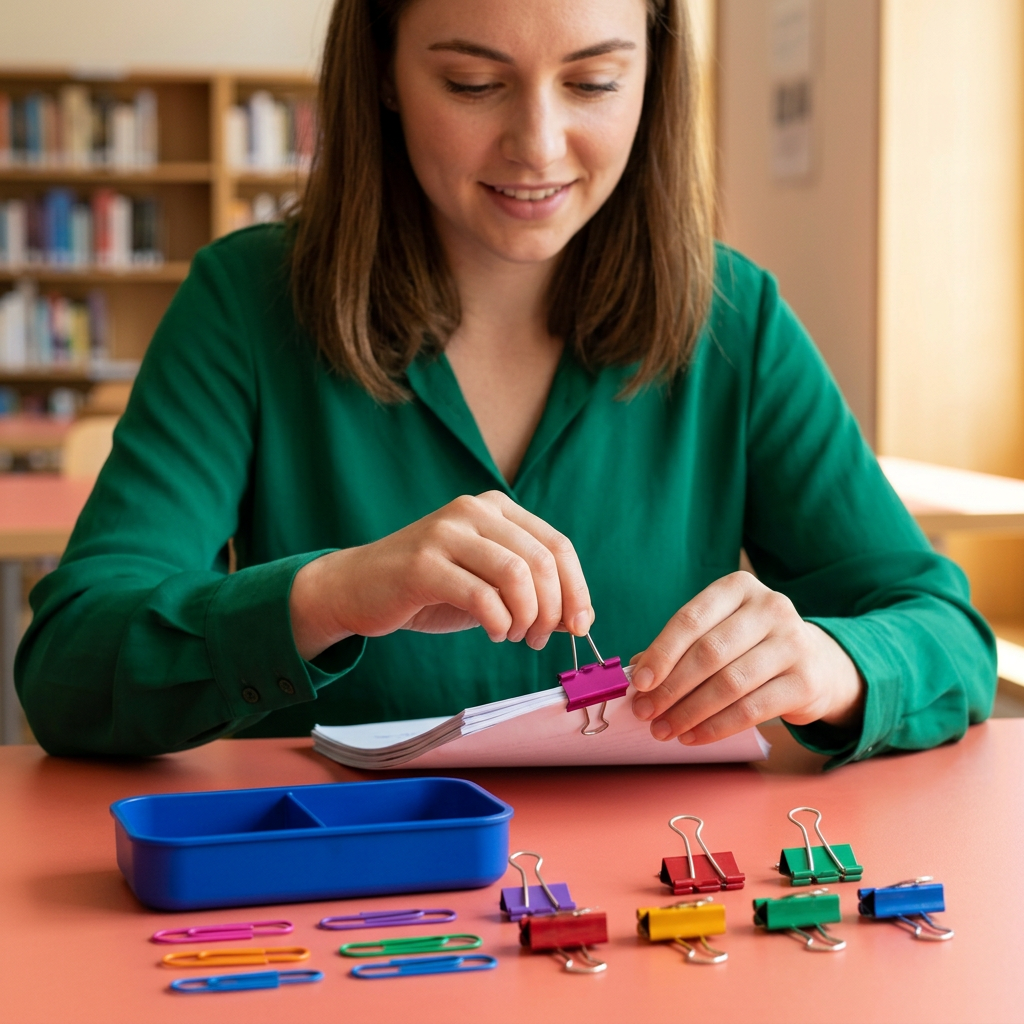 Clip & Gather Stationery Set for Study Papers & Desk Organization