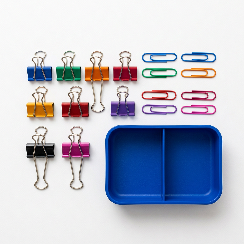 Clip & Gather Stationery Set for Study Papers & Desk Organization