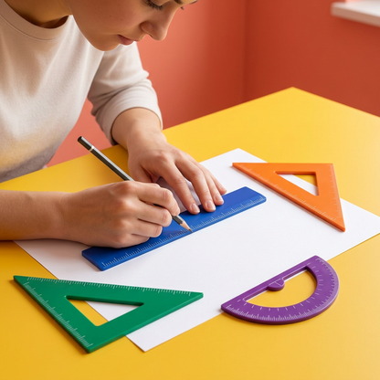 Shape Studio Ruler & Drawing Tool Set for Study, Sketches & Layouts