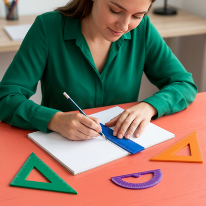 Shape Studio Ruler & Drawing Tool Set for Study, Sketches & Layouts
