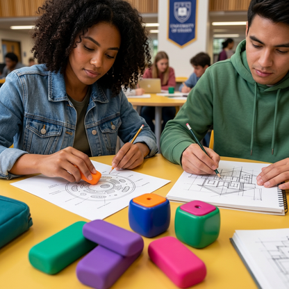 Fresh Start Eraser & Sharpener Set for Study Notes & Creative Sketches