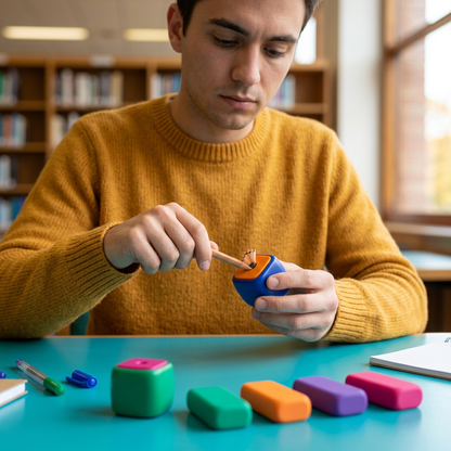 Fresh Start Eraser & Sharpener Set for Study Notes & Creative Sketches