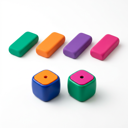 Fresh Start Eraser & Sharpener Set for Study Notes & Creative Sketches