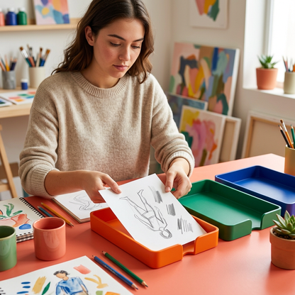 Desk Current Letter Tray Set for Study Papers & Everyday Organization